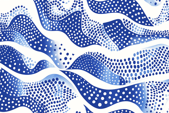 Abstract Blue Wave Pattern: A Modern Design Asset