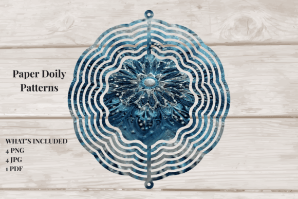Elevate Your Crafts with the Blue Sky Wind Spinner Design