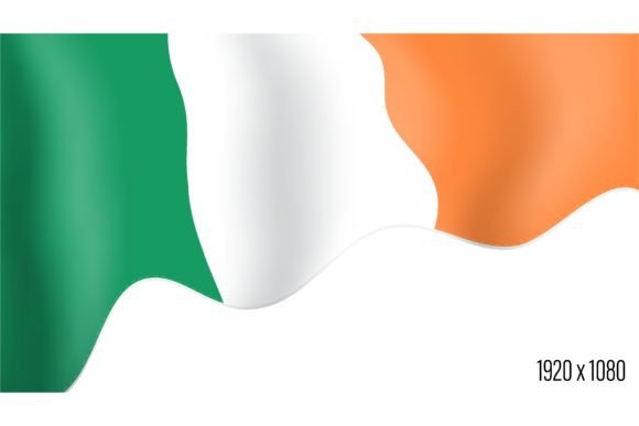 Ireland Country Flag Realistic Independence: A Dynamic Design Asset