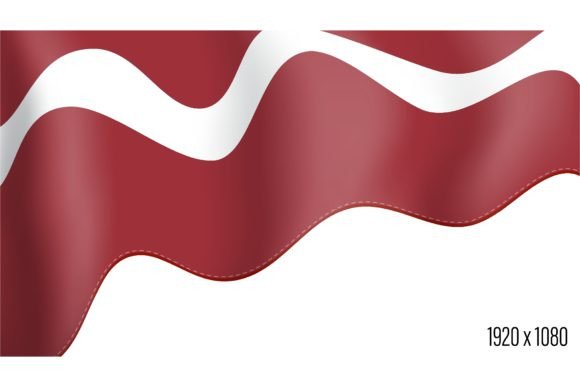 Latvia Country Flag Realistic Independen: Capturing National Pride