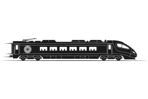 Modern High Speed Train Silhouette: Visual Momentum in Design