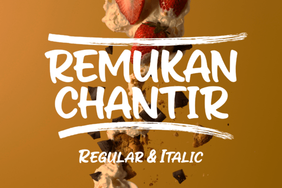 Remukan Chantir: Your Handwritten Brush Font for Authentic Design