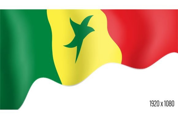 Senegal Country Flag Realistic Independence: A Designer's Asset