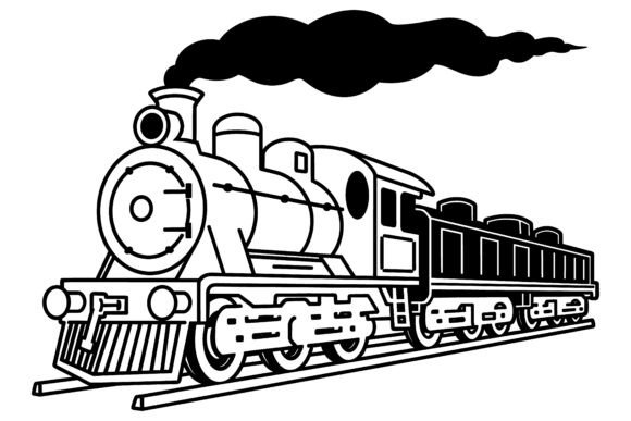 The Timeless Appeal of the Vintage Steam Train Silhouette