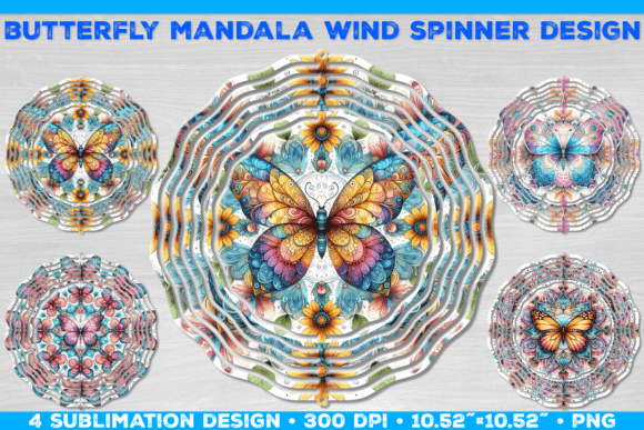 Watercolor Mandala Butterfly Windspinner: A Design Deep Dive