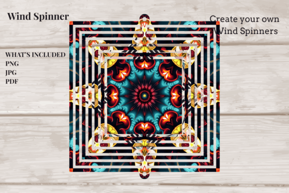 Wind Spinner Mandala Background: A Symphony of Motion and Symmetry